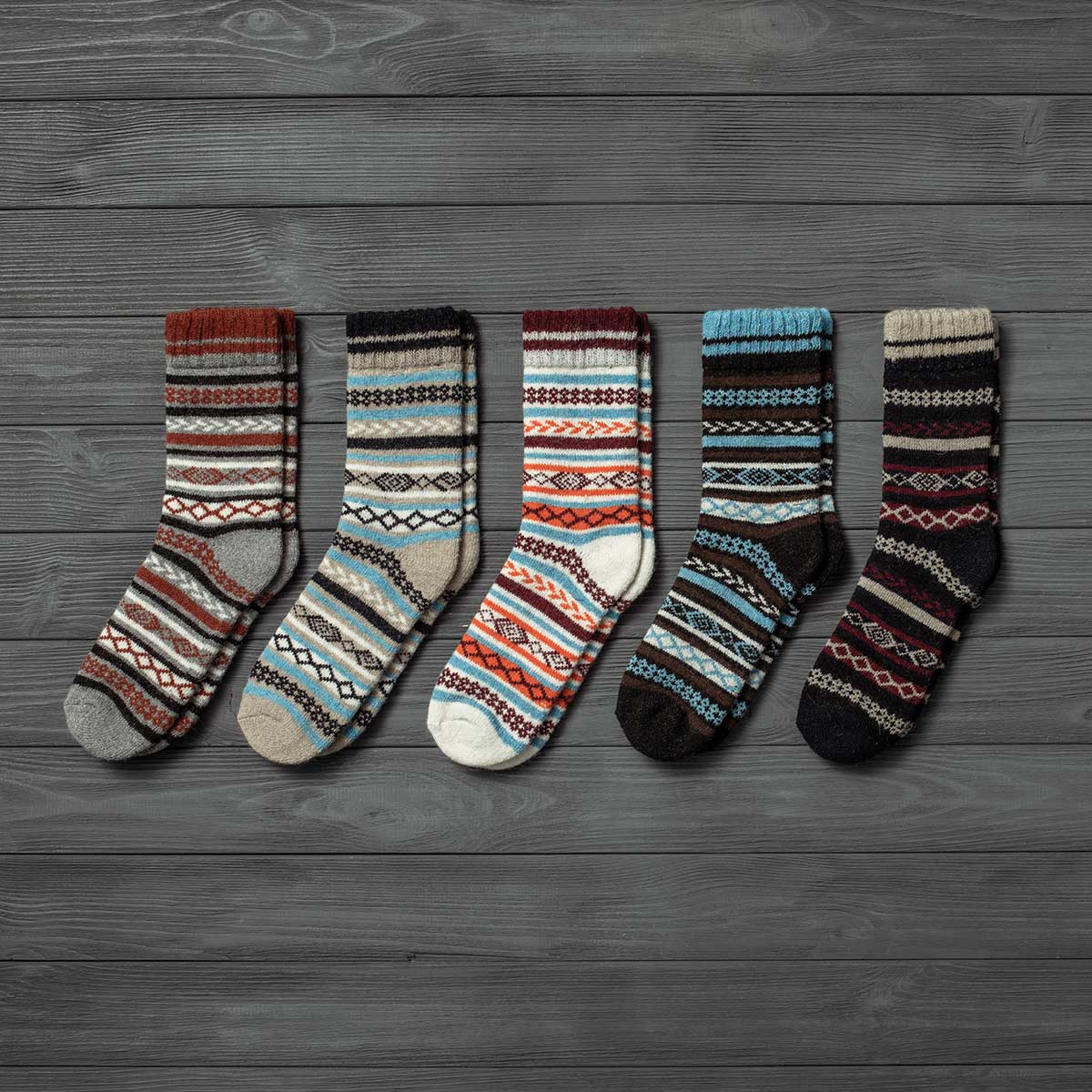 MULTICOLOR EDITION- PURE WOOLEN SOCKS